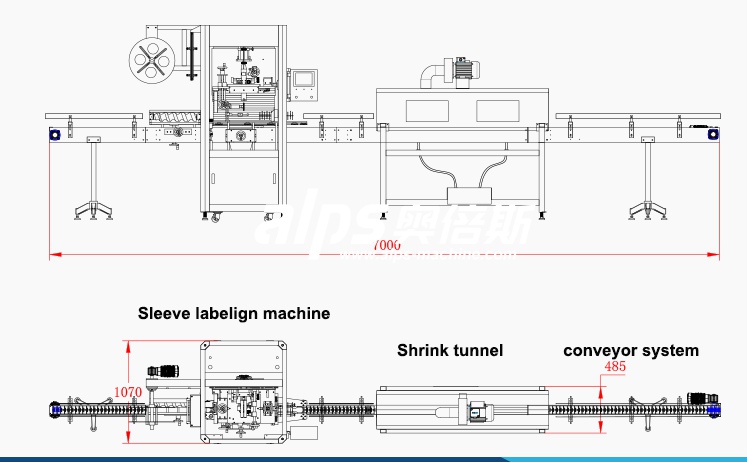 Automatic Beverage Bottle Sleeve Labeling Machine