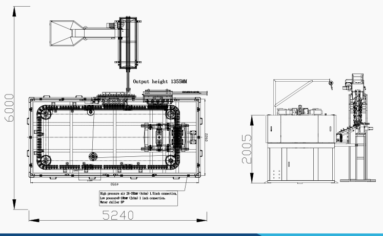 Automatic Linear Type PET Bottle Blowing Line