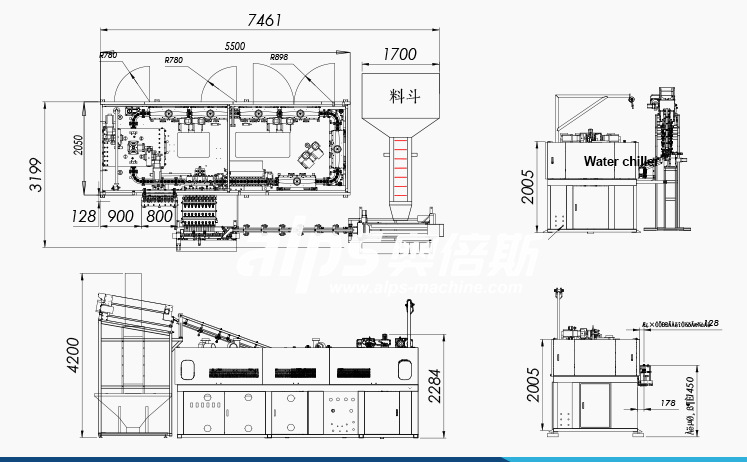 เครื่องเป่าขวด PET แบบเซอร์โวประหยัดพลังงานอัตโนมัติ (EBM06)