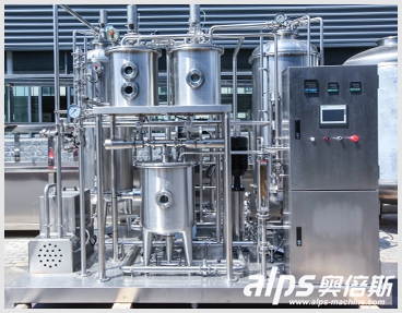 Carbonated beverage mixing machine
