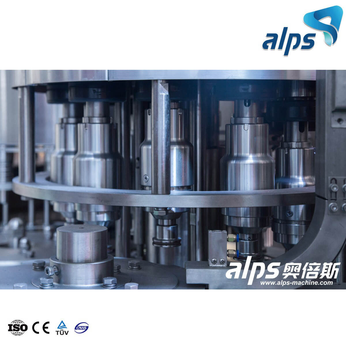 Máquina de enchimento automática de suco de frutas 8000BPH (modelo: RCGF24-24-8)