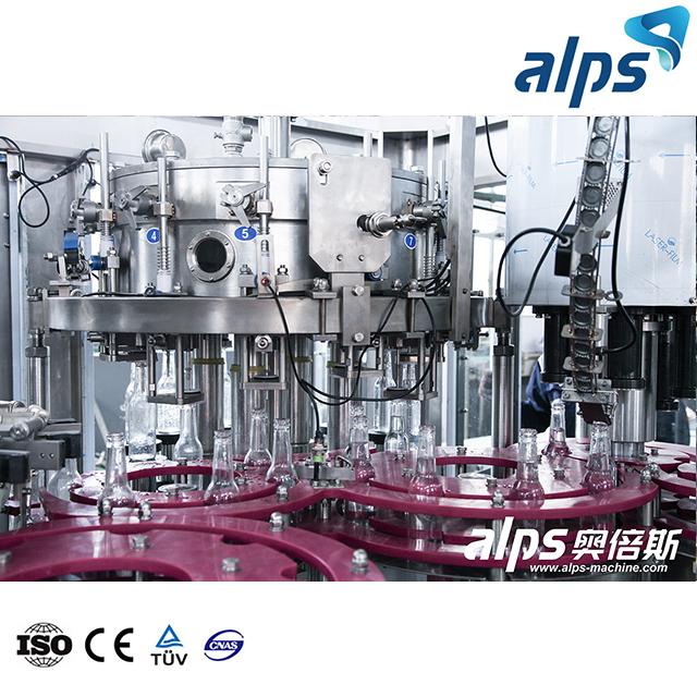 เครื่องล้าง บรรจุ และปิดฝาขวดแก้วสำหรับเครื่องดื่มอัดลม 3 ใน 1